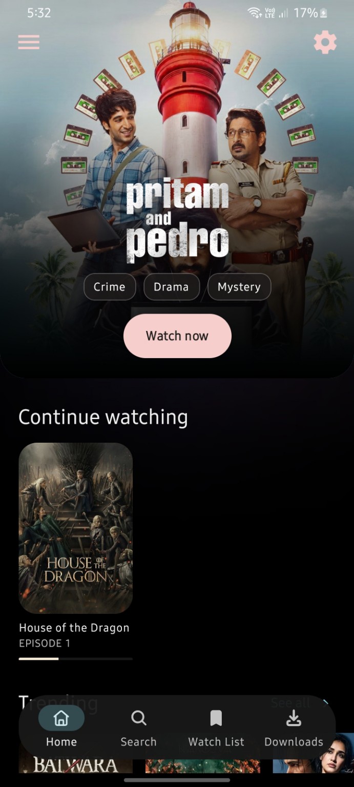 Home Screen